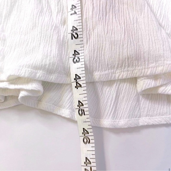 WAYF highwaist v-neck crinkle midi dress - Picture 5 of 5